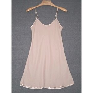 Farr West Vintage Mini Slip Lingerie Camisole Sheer Tan Made in USA Size 36